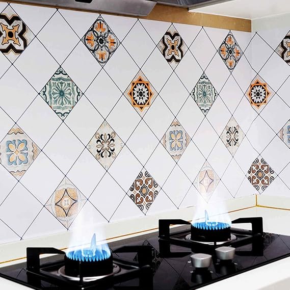 23.6 in X 118 in Peel and Stick Wallpaper Kitchen Backsplash Self