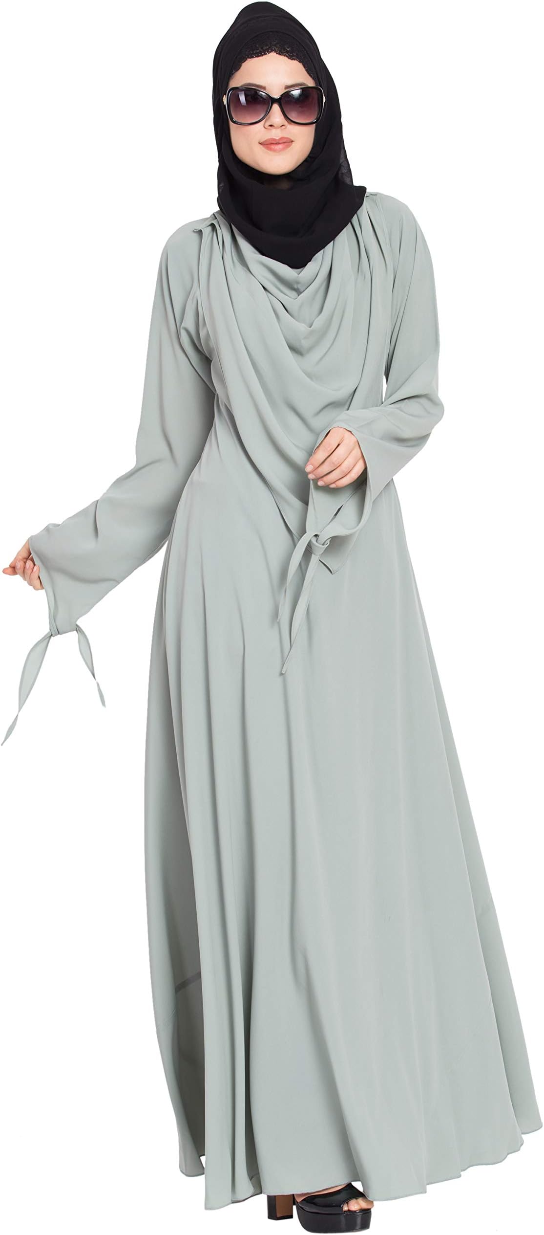Mushkiya Women's Abaya with Detachable Shawl (ABU-025)