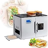 ZYLDDS Fully Automatic Roti Maker, Electric Chapati Tortilla Pancake Flatbreads Pita Making Machine, Rotis Naan Maker, One Key to Make 20 Pcs/One Time, for Chapati, Corncakes, Flour Tortilla