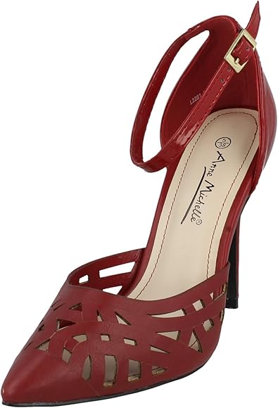 anne michelle ankle strap heels