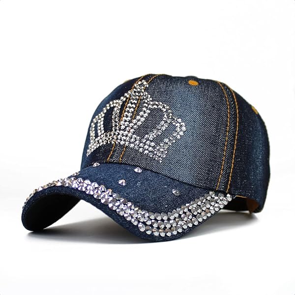 Womens Jeweled Studded Hat - Sugar Skull Day of the Dead  display picture 3