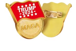 HIGHMOUNT Trump Pin 2024 MAGA - Dispensing 1.7x1.2inch with America USA Flag Travel Brooch Pin Alloy Souvenir Pin for Hat Clothes US of Presidential Election -Red
