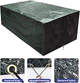RICHIE Garden Furniture Cover 240x140x90 Green Waterproof Windproof view 3