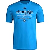 Adidas Mens Charlotte Fc Vintage World Pre-Game Short Sleeve T-Shirt