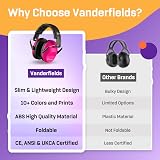 Vanderfields Premium Ear Defenders Hearing Protection 33.2dB Pink Rose view 6
