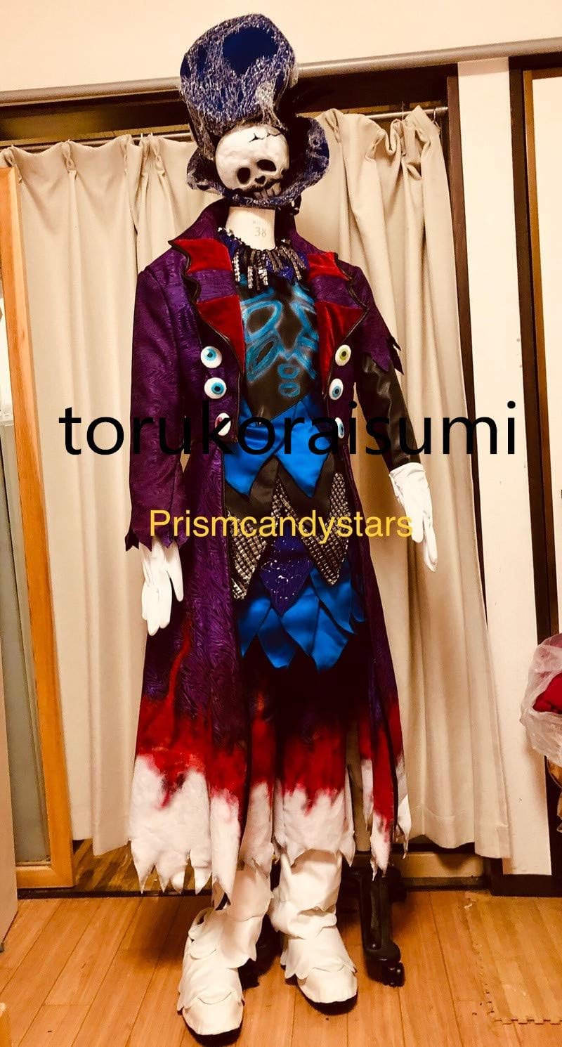 Amazon 帽付東京ディズニーランド スプーキーブー パレード青髪と呼ばれる男ダンサーのコスプレ衣装 コスプレ 仮装 通販