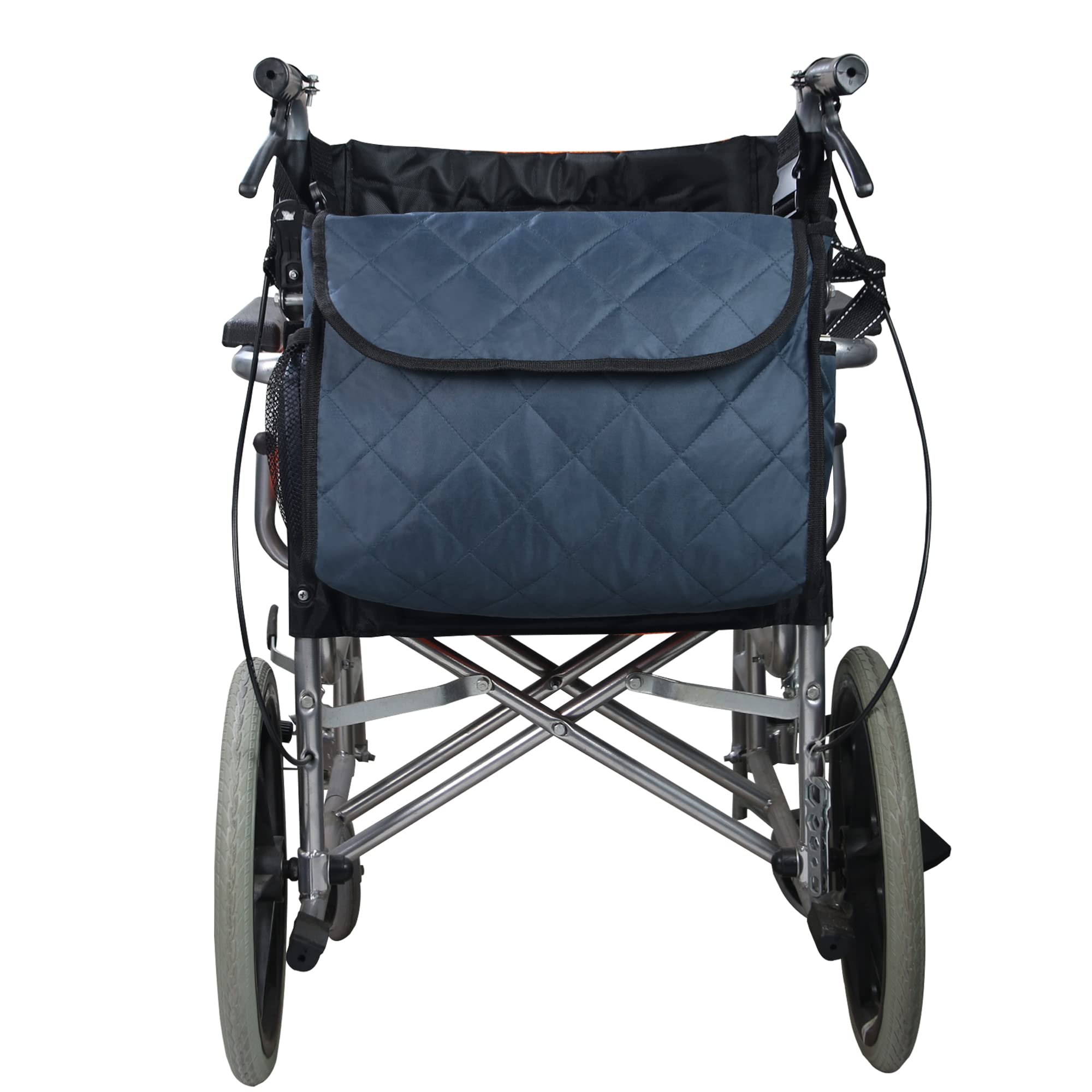Wheelchair Bag,Wheelchair Backpack Bag for Most Electric, Manual Wheelchairs or Mobility Scooters,Large Tote Accessory to Hang on Back,for Handicap, Seniors (Navy)
