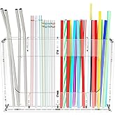 susangdi Acrylic Straw Holder for Cabinet Door & Wall – Kitchen Organizer Dispenser for Reusable Straws, Cupboard Storage Container for Drinking Straws & Small Accessories