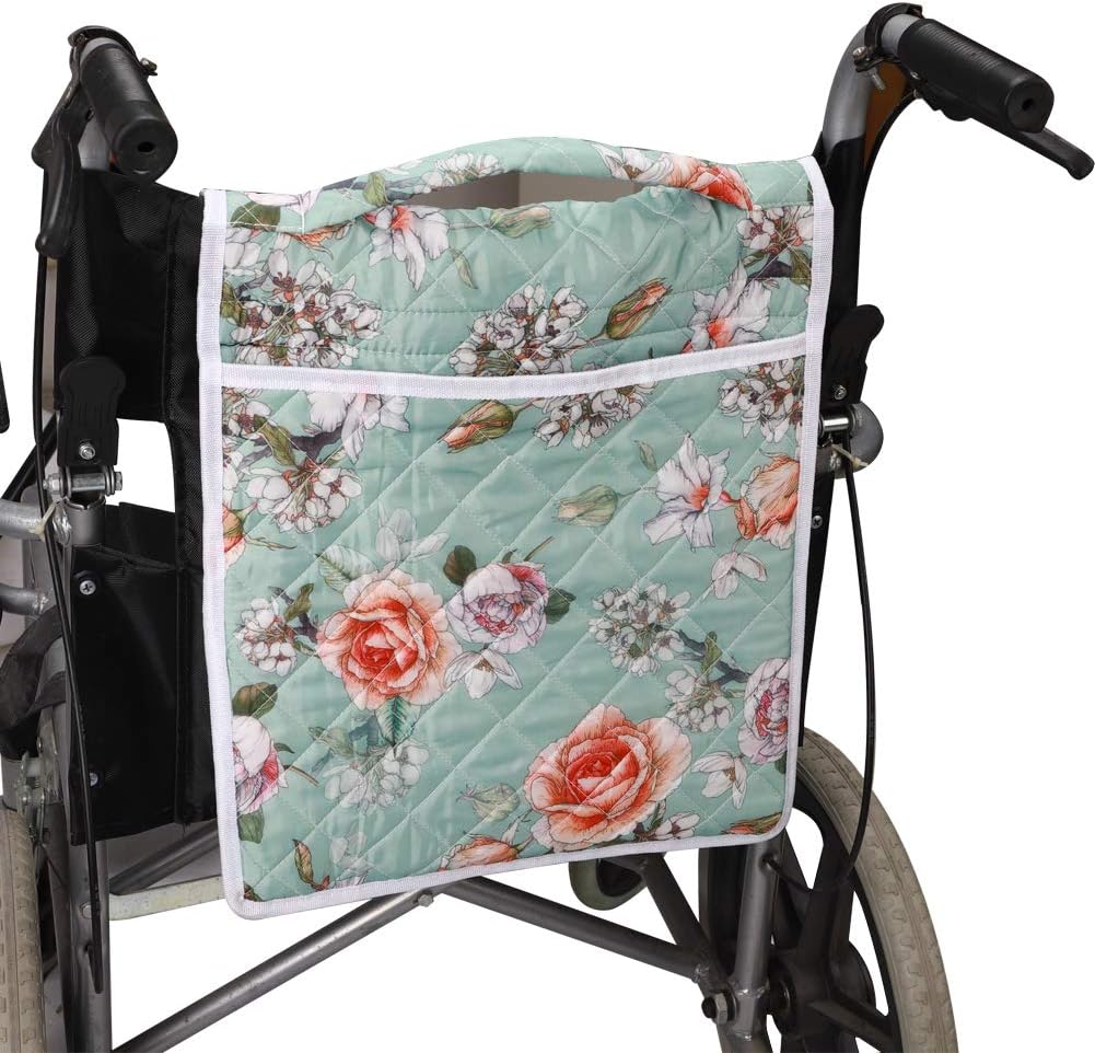 Fushida Walker Bag,Wheelchair Bags Double-Sided Quilted Walker Tote Bag,Durable Walker Rollator Scooter Accessory Wheelchair Storage Organizer Pouch Caddy for Elderly,Handicap,Disabled and Senior: Health & Personal Care