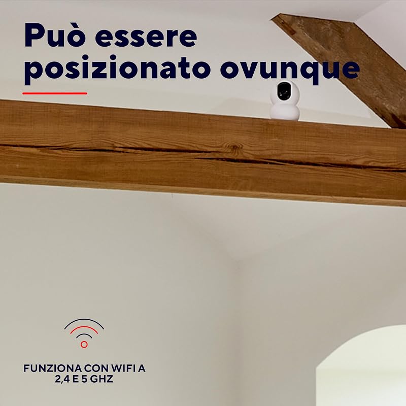 SMARTCAM-2800 Telecamera Wifi Interno 360° con Visione Notturna