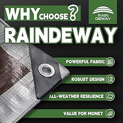 Tarps Heavy Duty Waterproof 9x12 Feet, 10Mil
