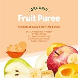 Mama Bear Organic Fruit Pouch Apple Banana Pear Apricot Puree 6x90g view 7