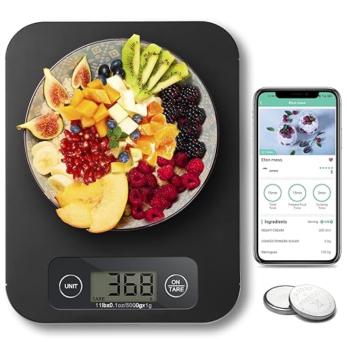 URAMAZ Food Scale with Nutritional Calculator, Digital Food Scales