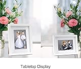 YiPinYin White 6x8 Inch Photo Frame 3 Pack with Mount Perspex 4x6/6x8 view 4