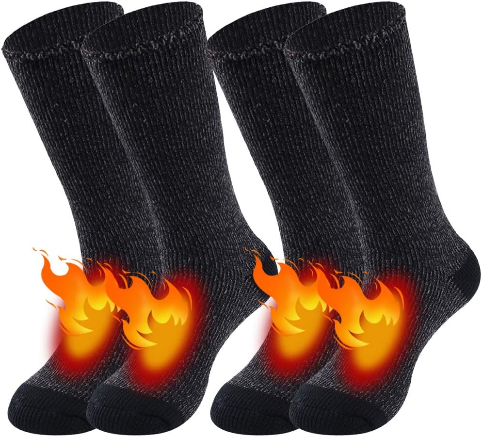 SunewWarm Thermal Socks, Unisex Thick Insulated Heated Winter Heavy Crew Socks