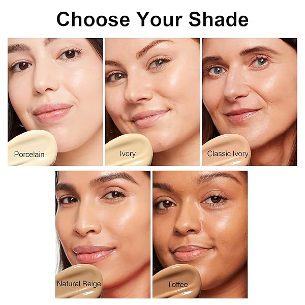 FV WATERPROOF DEWY LIQUID FOUNDATION HYDRATING FINISH LONG LASTING LIGHTWEIGHT MEDIUM COVERAGE FACE MAKEUP FOR NORMAL & DRY SKIN, CRUELTY FREE, NOURISHING IVORY, 30ML