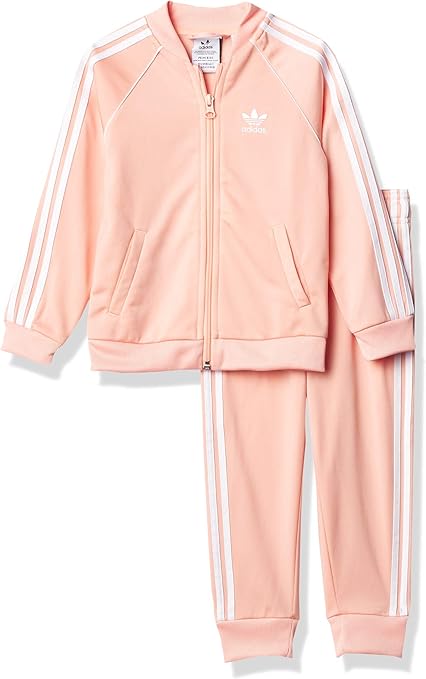 ADIDAS Infant Linear Winter Jog Suit (Pink) - Kids from Loofes UK