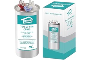 FRIOCASA 70/5 uF 70+5 MFD ±6% Ac Capacitor 370V/440V 50/60Hz CBB65B Air Conditioner Capacitors for AC Unit Fan Motor Start or Pool Pump or Air Condenser Straight Cool