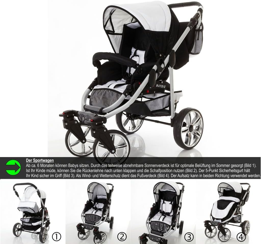 poussette matrix ii vip combinée 3 en 1