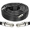 MOOKEERF RG11 Coaxial Cable 60ft,Low Loss 14AWG RG11 Coax Cable 75ohm with F Type Connector High Definition for CATV,Satellite Dish,VHF/UHF,Radio,TV Antennas