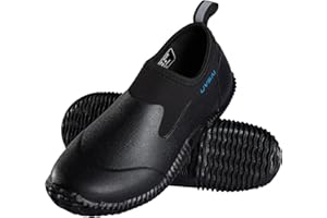 UVSAI Men’s Waterproof Garden Shoes Rain Boots Slip-On Footwear for Gardening Farming Camping Lawn Care Yard Work