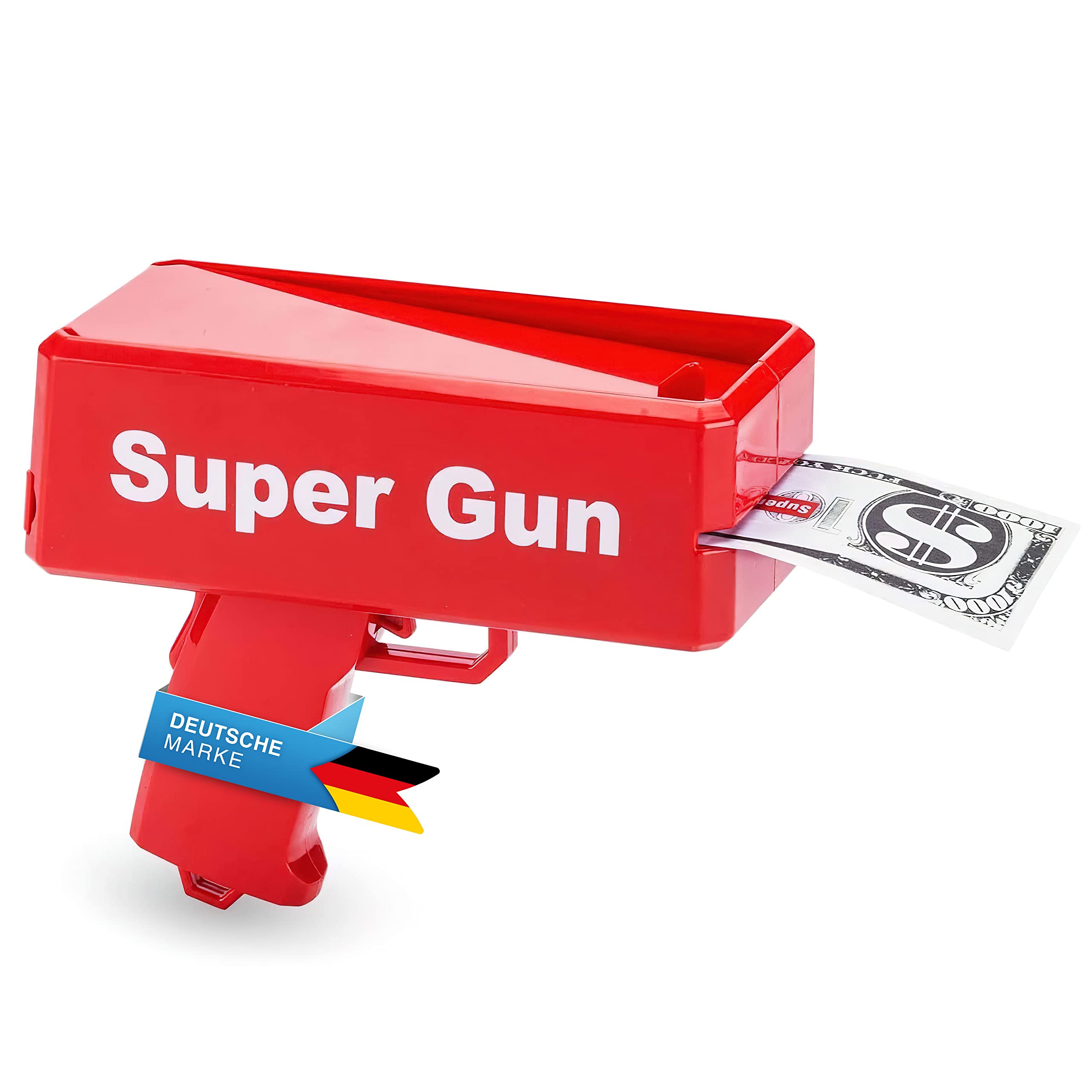Super Money Gun Toy Money Gun Party Revolver Shoots Fake Dollar Banknotes for Supreme Fun