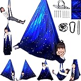 Sensory Swing for Kids Indoor and Outdoor Therapy Cuddle Swing Snuggle Hammock Chair Holds up to 300 lbs with Hardware Hanger Kit For Aspergers Autism ADHD
