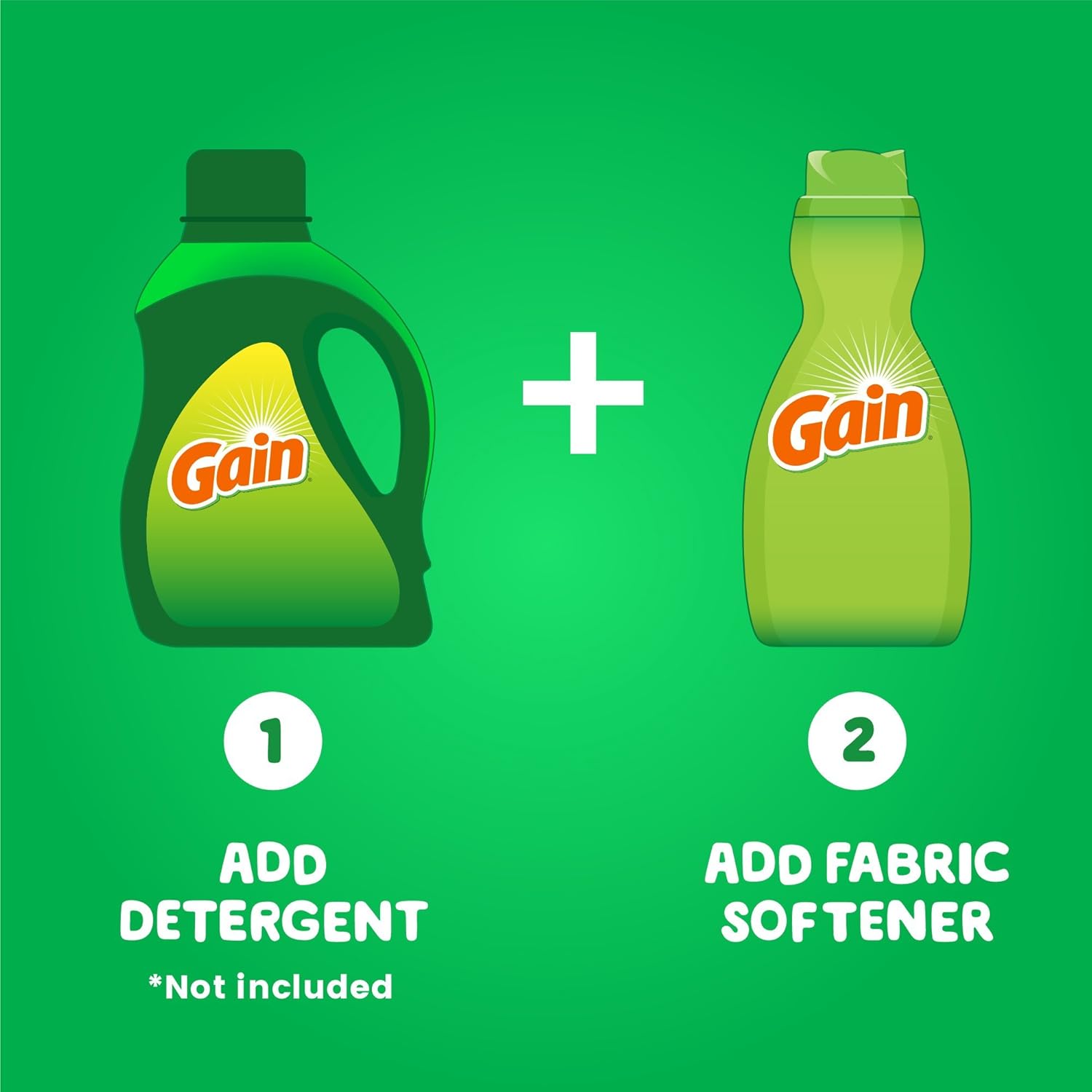 Gain Liquid Fabric Softener, Original, 41 fl oz, 4 Count: Health & Personal Care