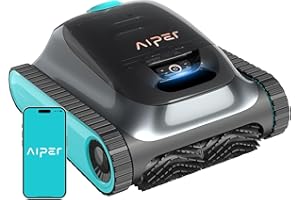 (2025 Upgrade) Aiper Scuba S1 Robotic Pool Cleaner, Wall & Waterline Cleaning, Double Filtration, Extended 180-Min Battery Life, Smart Navigation, App Support, OTA Upgrade