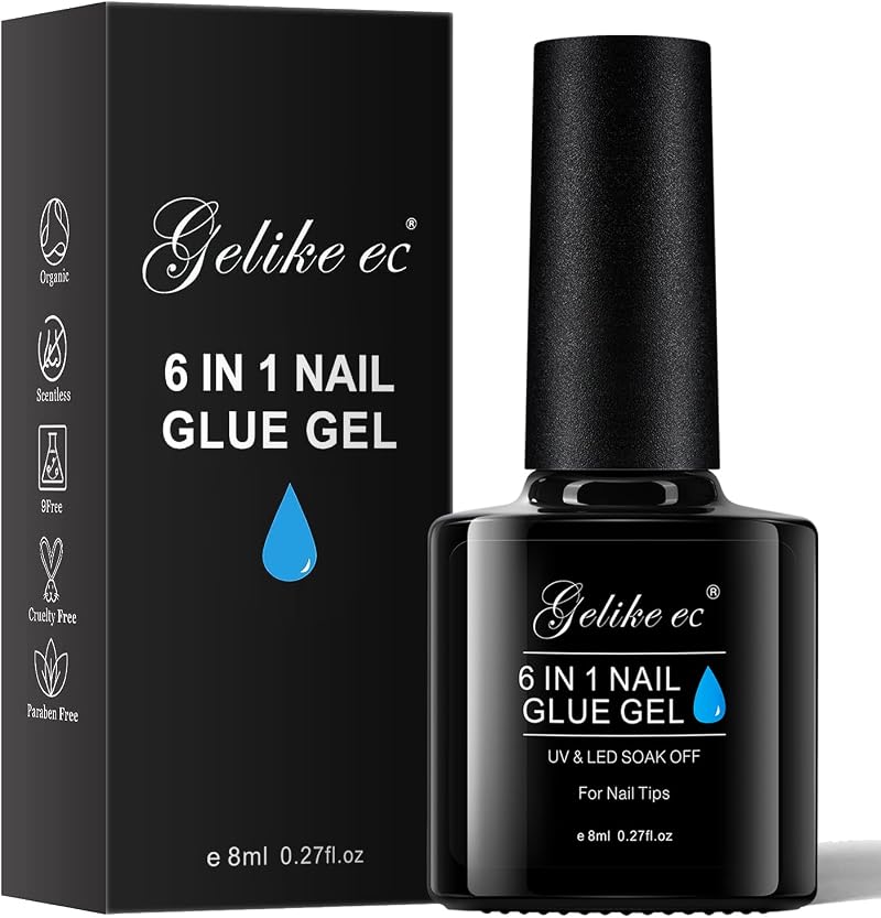 gelike ec Gel Nail Glue 6 in 1 UV Base Coat Strengthener Blooming Gel