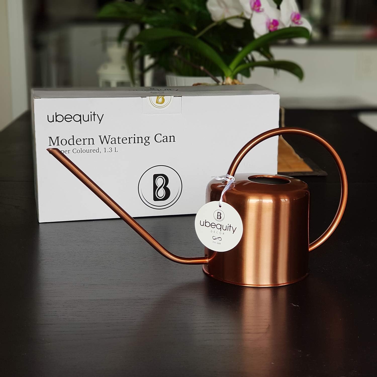 ubequity decor Small Watering Can for Indoor Plants - Copper Colored Watering Can for House Plants with Long Spout is Ideal - Functional and Stylish - No Drips and Rustproof : Garden & Outdoor