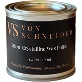 Von Schneider Micro-Crystalline Wax Polish, 118ml &ndash; Multi-Surface Protective Wax for Wood, Metal, Stone &amp; Leather &ndash; Polishes, Preserves &amp; Protects - pH Neutral, Easy to Apply, Made in the USA