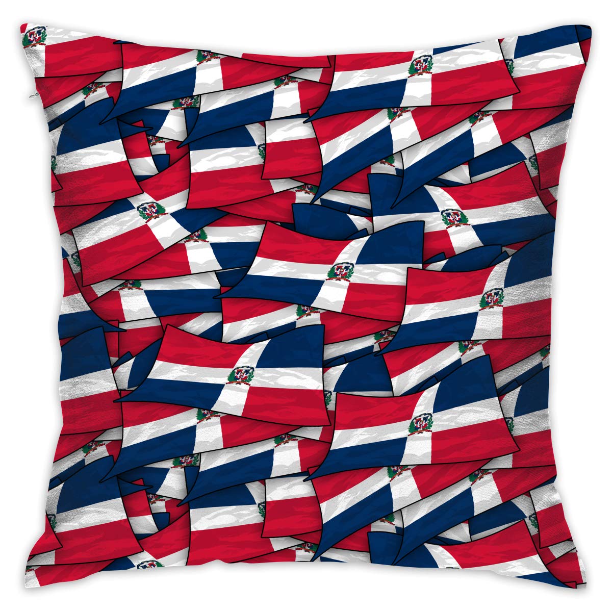 Amazon Com Zkiresd Dominican Republic Flag Wave Collage Decor