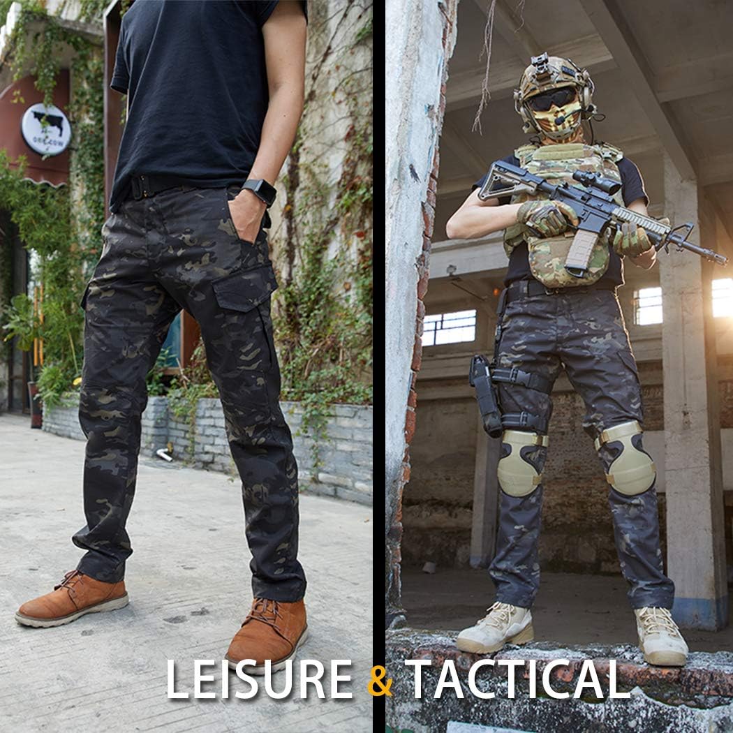 IDOGEAR GL Tactical Pants Multicam Combat Pants for Airsoft Military Hunting Paintball Outdoor Sports Slim Fit Style: Clothing