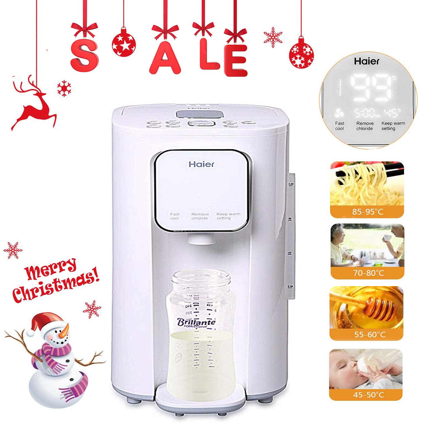 Fast Bottle Warmer Baby Food Steam Blender Joyhero Haier Smart Constant Temperature Milk Modulator for Infant Babies, Intelligent Temperature Control Technique.