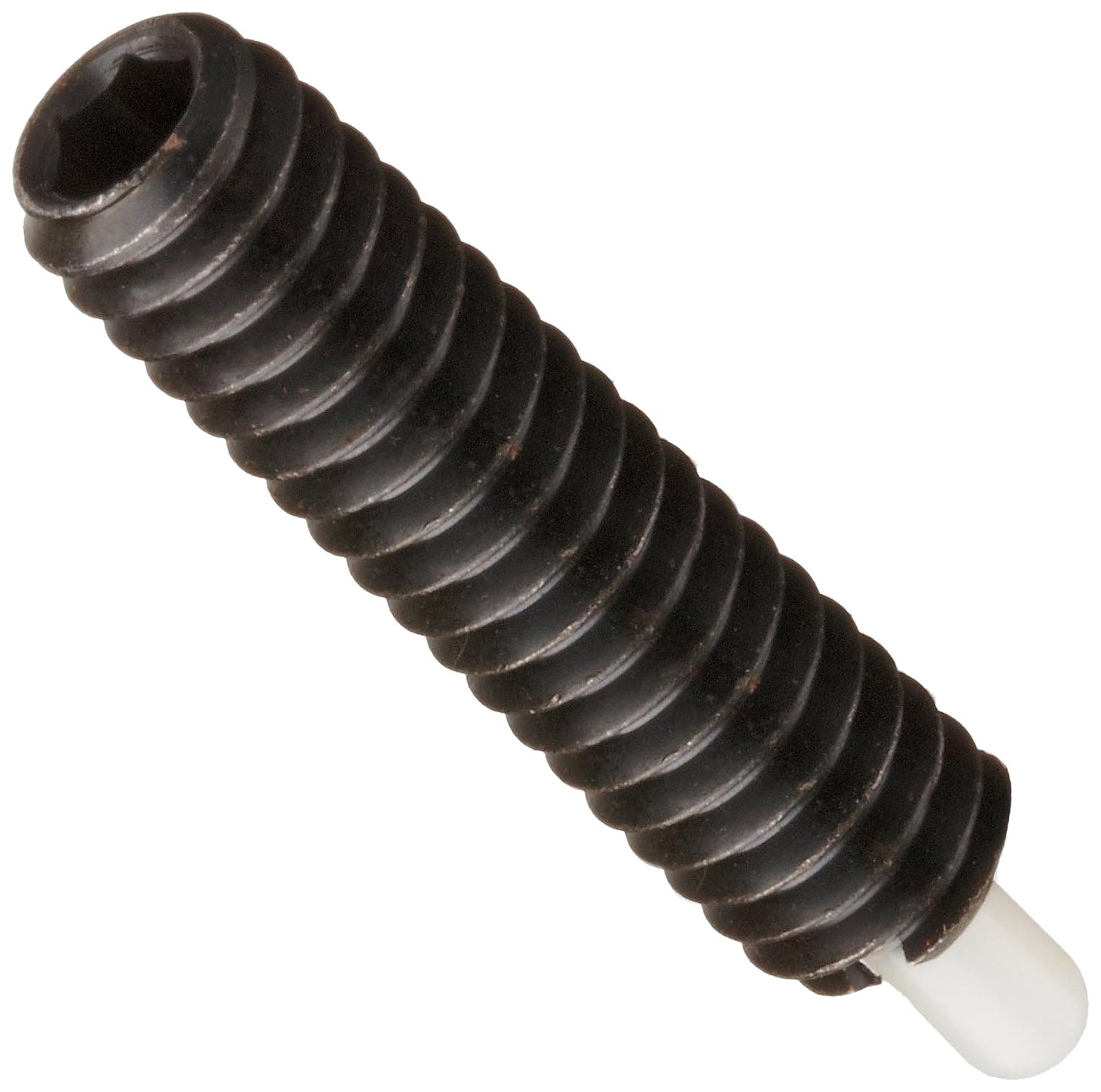Jergens 30872 Steel Spring Plunger With Delrin Tip, Metric, Low Carbon