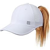 GADIEMKENSD Women's Sport Hat with Large Ponytail Hole, Performance Ponytail Hat Running Baseball Cap Breathable Foldable