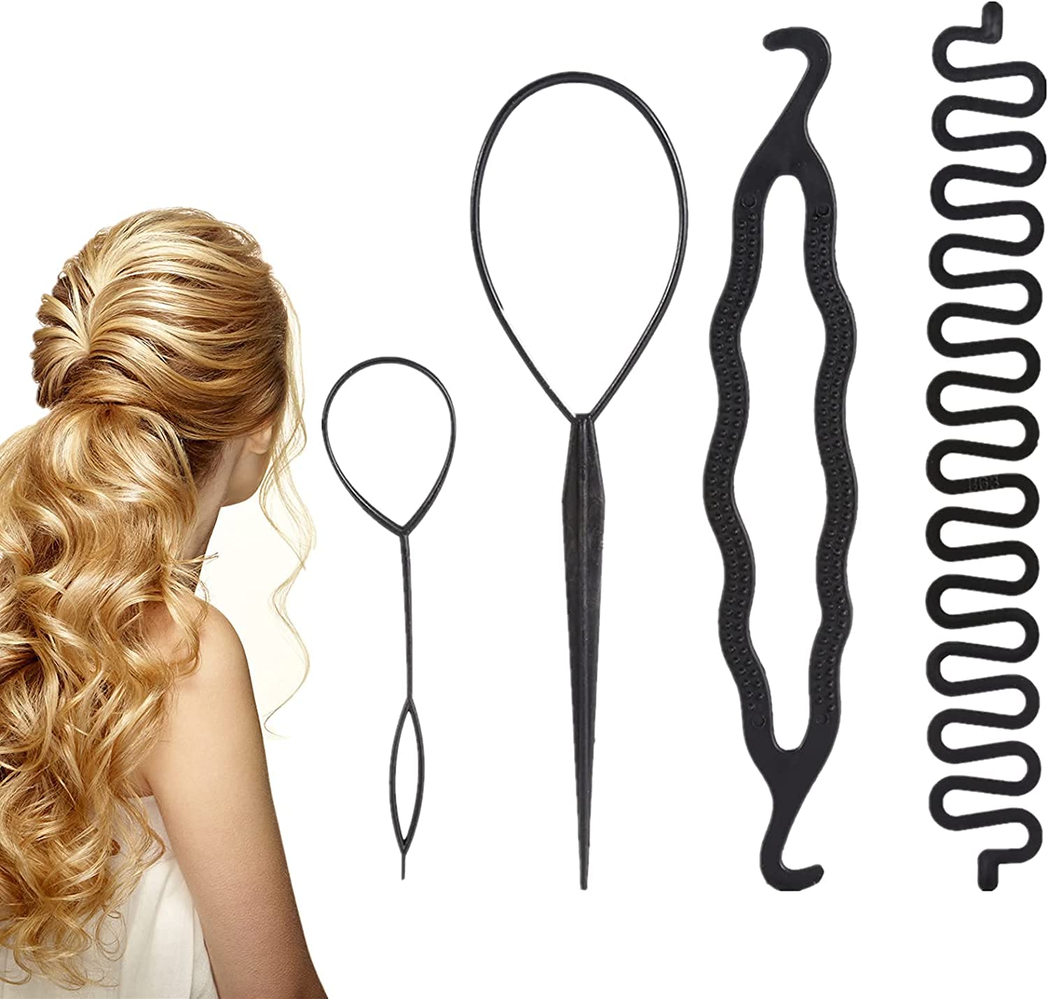 Hair Styling Accessories, Hair Bun Maker Braiding Styling Disk Twist Tools DIY Accessories(#1)