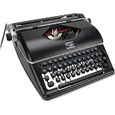Royal 79104P Classic Manual Typewriter (Black) | Portable mechanical operation, nylon ribbon included