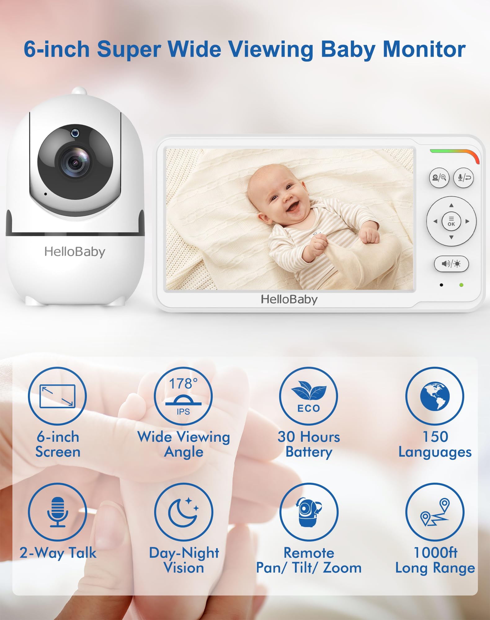 HelloBaby Baby Monitor 6
