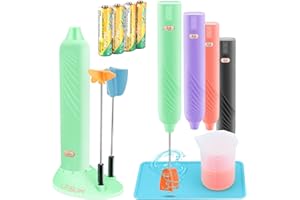 LFSUM Electric Epoxy Resin Handheld Mixer for Minimizing Bubbles, Stirrer for Resin, Silicone Mixing