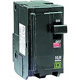 Schneider Electric - Square D, Miniature Circuit Breaker, QO, 20A, 2 Pole, 120/240VAC, 10kA, Plug-in Mounting Connection, HAC