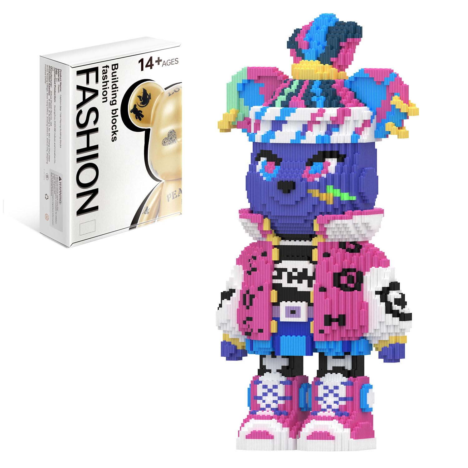 Photo 1 of MEIGESI Bear Building Blocks (7200PCS) | 800% Bear Display Model | Micro 3D Animal Building Blocks | Fluorescence Design for Adults & Kids | Idea for Home & Office Decor |3D Instruction