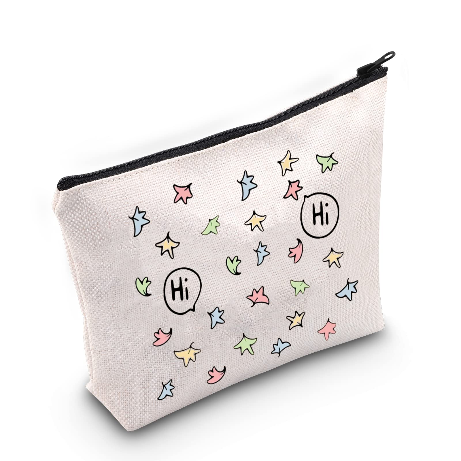 FOTAP Hi Hi Leaves Makeup Bag Spotify Inspired Gift Nick and Charlie Gift BL Boys Love Gift Comics Lover Gift (Hi Hi)