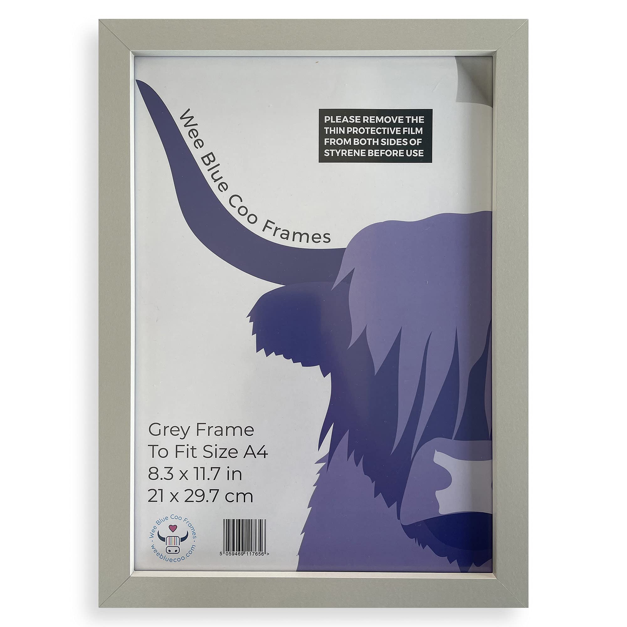 Light Grey A4 Picture Frame For Art Print Poster Photo or Certificate