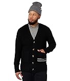 LABEL Go-to Cardi Black/Light Grey SM