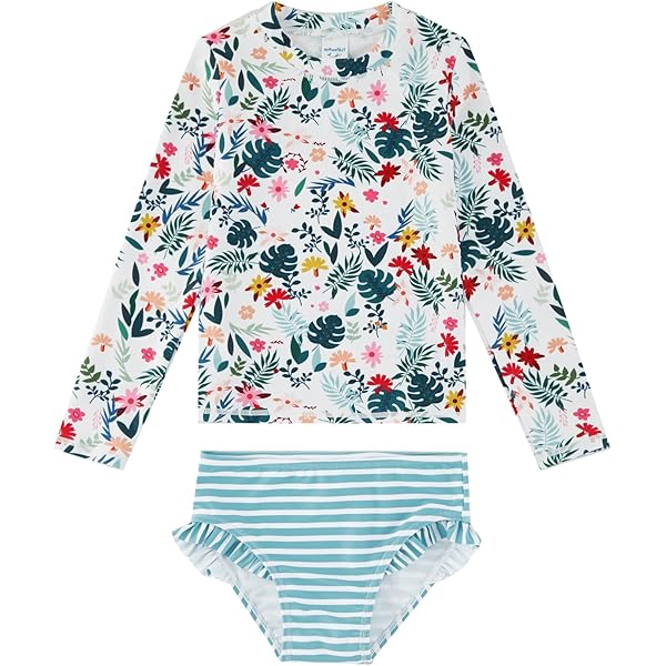 thumbnail image 2 of JiAmy Girls Long Sleeve One-Piece Swimsuit – UPF Sun Protection Bathing Suit With Zipper (3-12 Years) 2 of 12