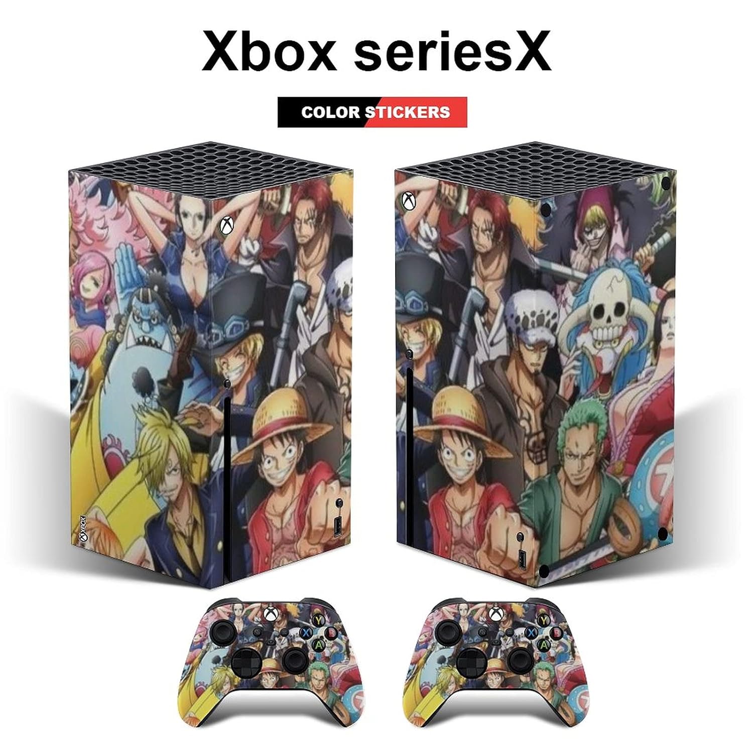 Xbox series X console and controller skins One Piece Vinyl