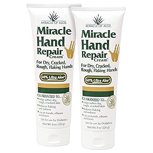 Miracle of Aloe's Miracle Hand Repair Cream (8 OZ Pack of 2)