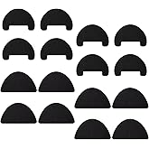 Bruislard 8 Pairs Shoe Toe Protector Shoe Hole Toebox Toeburst Blowout Prevention Repair Self Adhesive Patch Insert Shoes Patches for Holes (Black,7x10/7x11.5cm)